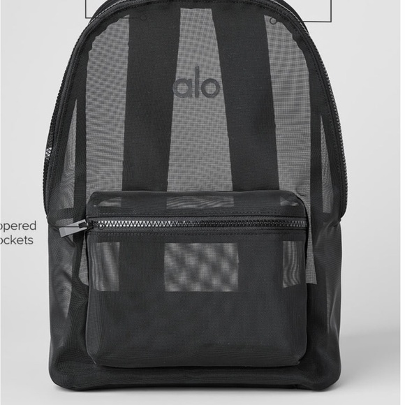 ALO Yoga | Bags | Alo Yoga Charcoal Mesh Backpack | Poshmark
